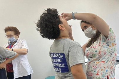 Yaz Spor Okulu öğrencilerine sağlık kontrolü