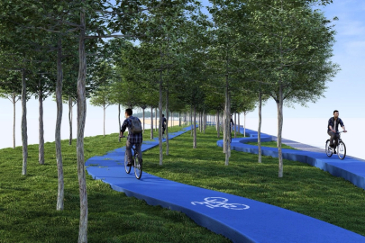 Trabzon Sürmene’ye modern bisiklet yolu