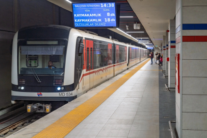 İzmir'de o hatta metro seferleri normale döndü